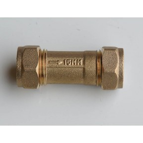 Brass single check valve compression ends